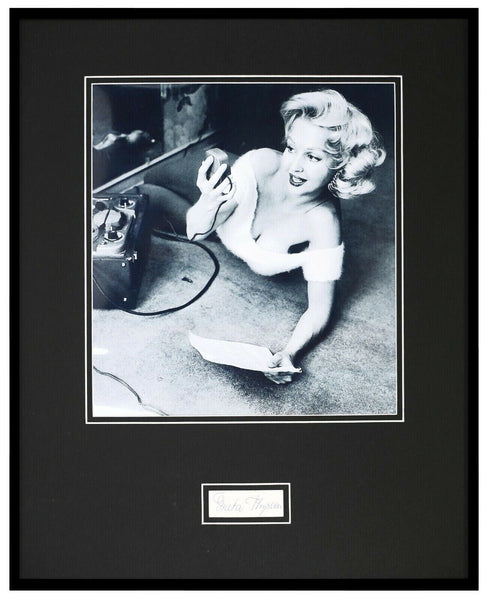 Greta Thyssen Signed Framed 16x20 Photo Display Three Stooges