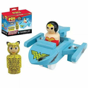 NEW SEALED Bif Bang Pow! DC Wonder Woman Invisible Jet Cheetah Pin Mates #/600