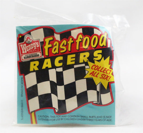 VINTAGE SEALED 1990 Wendy's Restaurant Kids Meal Fast Food Racers 