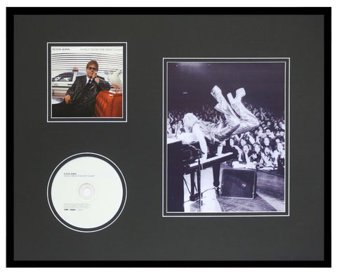 Elton John Framed 16x20 Songs From the West Coast CD & Photo Display 