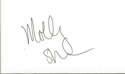 Molly Shannon Signed Vintage 3x5 Index Card JSA Saturday Night Live