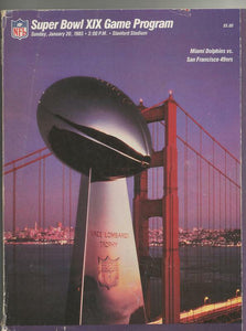 ORIGINAL Vintage 1984 Super Bowl XIX Program 49ers Dolphins Joe Montana MVP