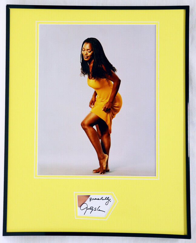 Angela Bassett Signed Framed 16x20 Photo Display Barefoot