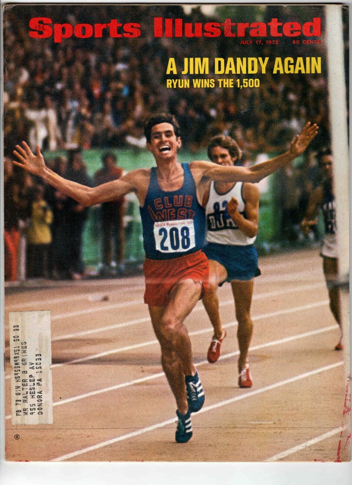 July 17 1972 Sports Illustrated Magazine Jim Ryun