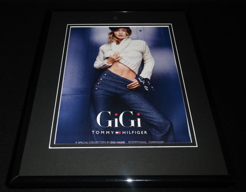 Gigi Hadid 2016 Tommy Hilfiger Framed 11x14 ORIGINAL Advertisement D