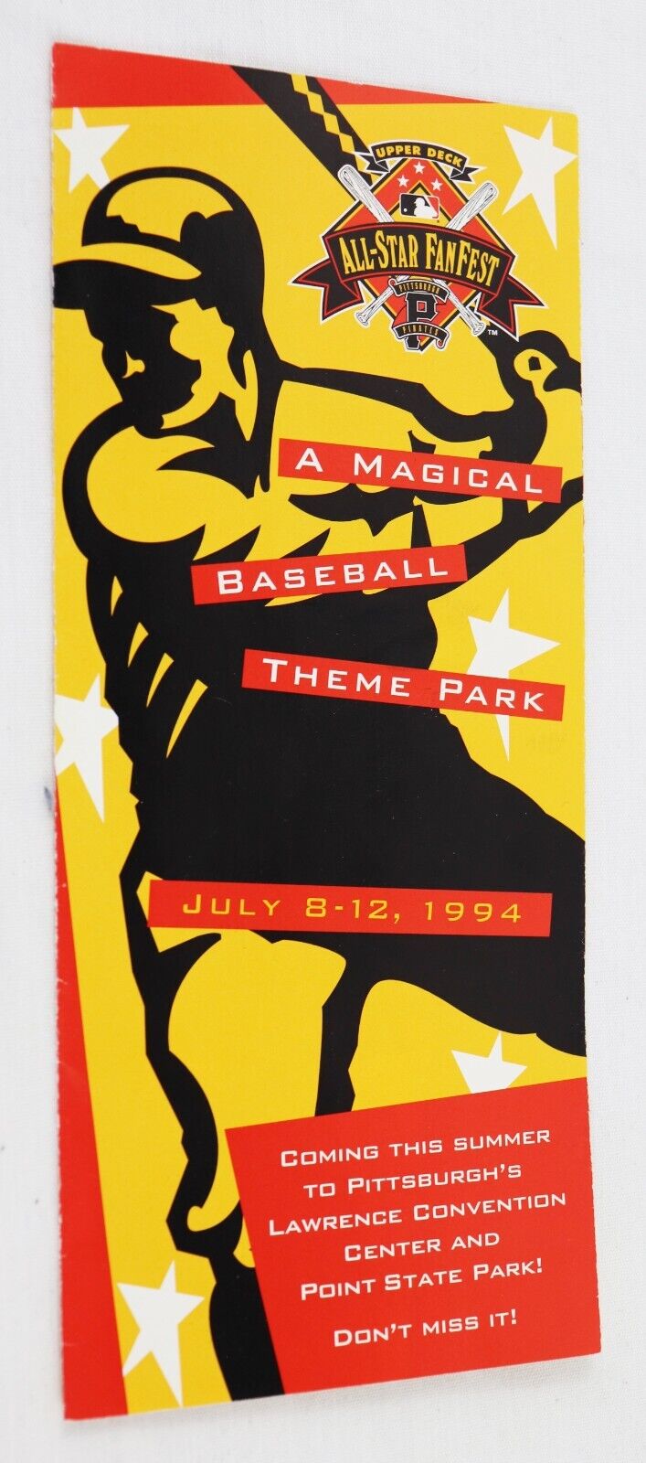 VINTAGE 1994 MLB All Star Game Fanfest Brochure Pittsburgh Pirates