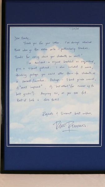 Rino Romano Signed Framed 16x20 Handwritten Letter & Photo Display Batman 