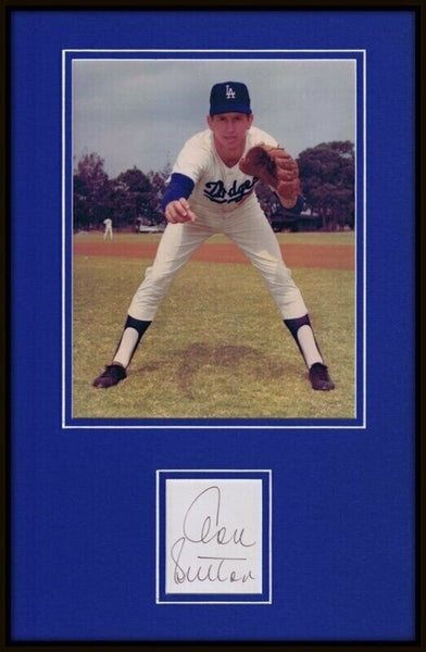 Don Sutton Signed Framed 11x17 Photo Display Dodgers Braves Angels