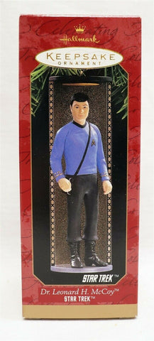 VINTAGE 1997 Hallmark Keepsake Christmas Ornament Star Trek Dr Leonard McCoy