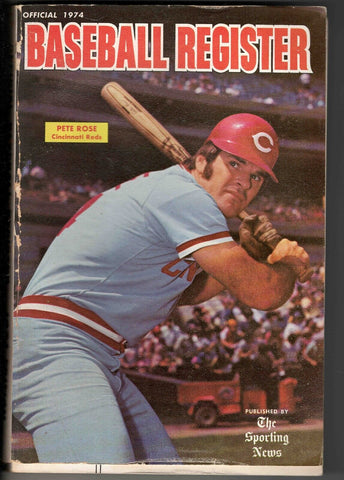 VINTAGE 1974 Baseball Register Pete Rose Reds