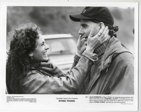 VINTAGE 1991 Dying Young 8x10 Press Photo Julia Roberts Campbell Scott