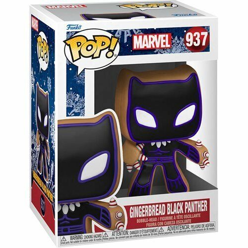 NEW SEALED 2021 Funko Pop Figure Marvel Holiday Gingerbread Black Panther