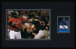 Kevin Gregg FIGHT Signed Framed 11x17 Photo Display Topps vs David Ortiz