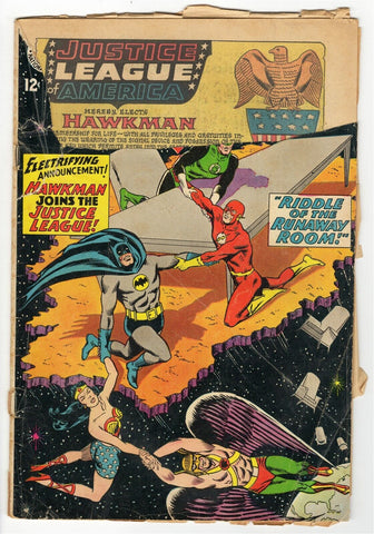 Justice League of America #31 ORIGINAL Vintage 1964 DC Comics Hawkman Joins!