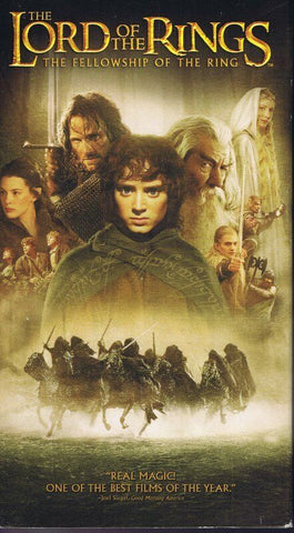 Lord of the Rings Fellowship of the Ring VINTAGE VHS Cassette Elijah Wood