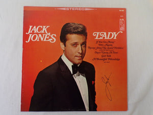 Jack Jones Lady Signed Vinyl Record Album JSA 