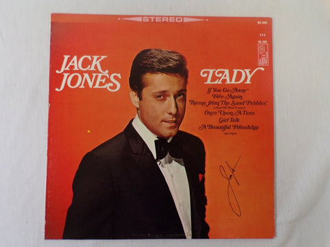 Jack Jones Lady Signed Vinyl Record Album JSA 