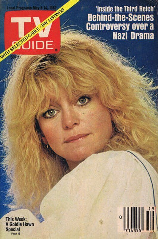 ORIGINAL Vintage May 8 1982 TV Guide Magazine No Label Goldie Hawn