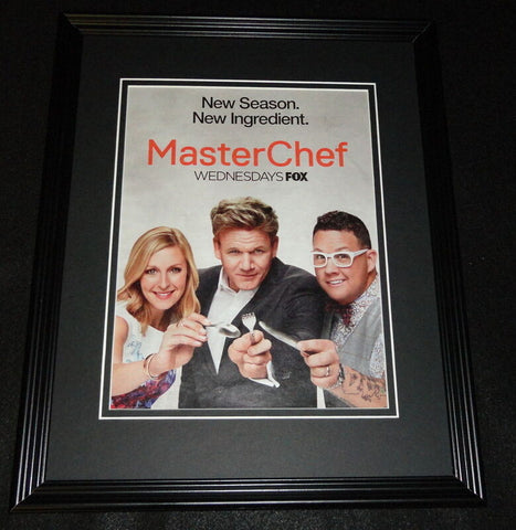 Master Chef 2015 Fox Framed 11x14 ORIGINAL Vintage Advertisement Gordon Ramsay