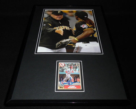 Clint Hurdle Signed Framed 11x17 Photo Set Pirates w/ Andrew McCutchen