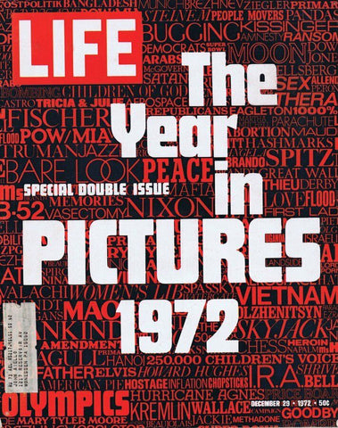 ORIGINAL Vintage Life Magazine December 29 1972 Year in Pictures