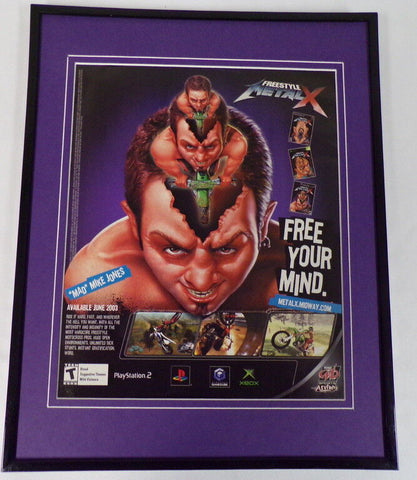 Freestyle MetalX 2003 PS2 Xbox Framed 11x14 ORIGINAL Vintage Advertisement