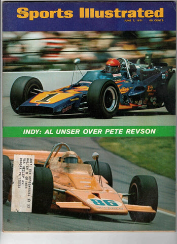 June 7 1971 Sports Illustrated Magazine Al Unser Indy 500