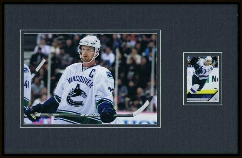 Henrik Sedin Signed Framed 11x17 Photo Display Canucks