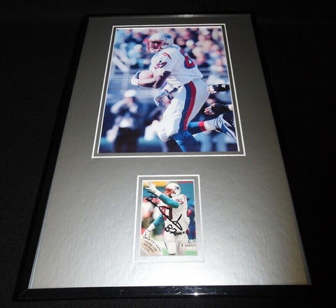 Ben Coates Signed Framed 11x17 Photo Display Patriots