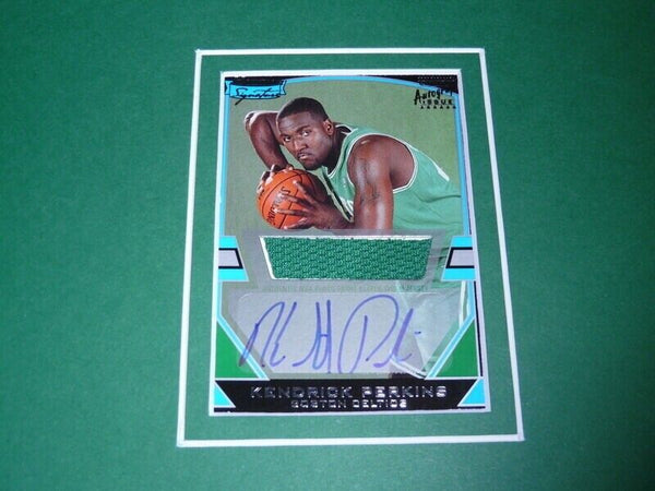 Kendrick Perkins Signed Framed 11x17 Rookie Card & Photo Display TOPPS Celtics