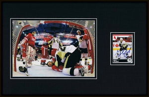 Max Talbot Signed Framed 11x17 Photo Display 2009 Stanley Cup FIGHT Penguins