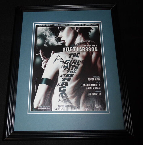 Girl With the Dragon Tattoo 2012 Framed 11x14 ORIGINAL Vintage Advertisement