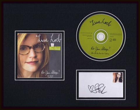 Lisa Loeb Signed Framed 11x14 Do You Sleep CD & Photo Display 