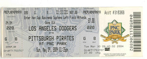 May 9 2004 LA Dodgers @ Pittsburgh Pirates Ticket 14 Innings Milton Bradley 4-7