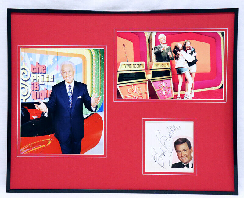 Bob Barker Signed Framed 16x20 Photo Set Price is Right Vintage Signature