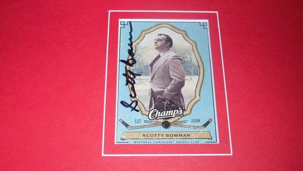 Scotty Bowman Signed Framed 16x20 Photo Display Red Wings