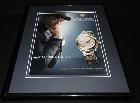 Tiger Woods 2006 Tag Heuer Watches Framed 11x14 ORIGINAL Advertisement 