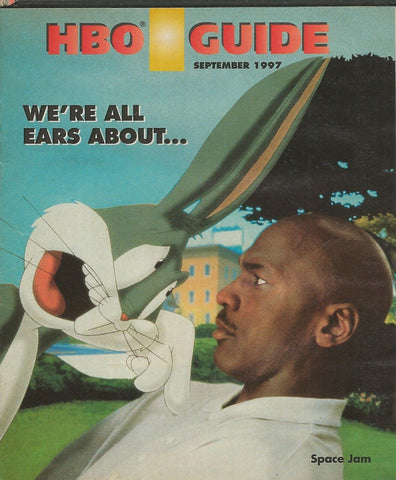 ORIGINAL Vintage Sep 1997 HBO Guide Magazine Space Jam Michael Jordan