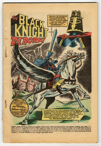 Marvel Super-Heroes #17 ORIGINAL Vintage 1968 Marvel Comics Black Knight