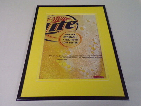 2003 Miller Lite Beer 11x14 Framed ORIGINAL Vintage Advertisement