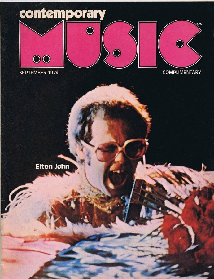 Contemporary Music September 1974 Elton John No Label