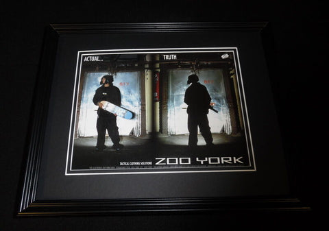 2001 Zoo York Clothing Framed 11x14 ORIGINAL Vintage Advertisement