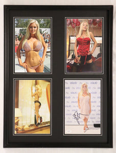 Heidi Montag Signed Framed 18x24 Lingerie Photo Set JSA The Hills