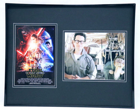 JJ Abrams Signed Framed 16x20 Photo Set AW Star Wars The Force Awakens