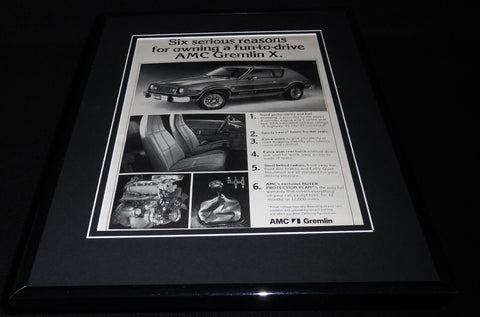 1978 AMC Gremlin 11x14 Framed ORIGINAL Vintage Advertisement