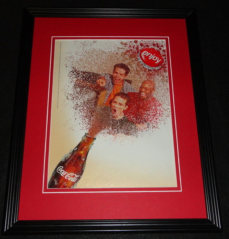 2000 Coca Cola Coke Enjoy! Framed 11x14 ORIGINAL Advertisement