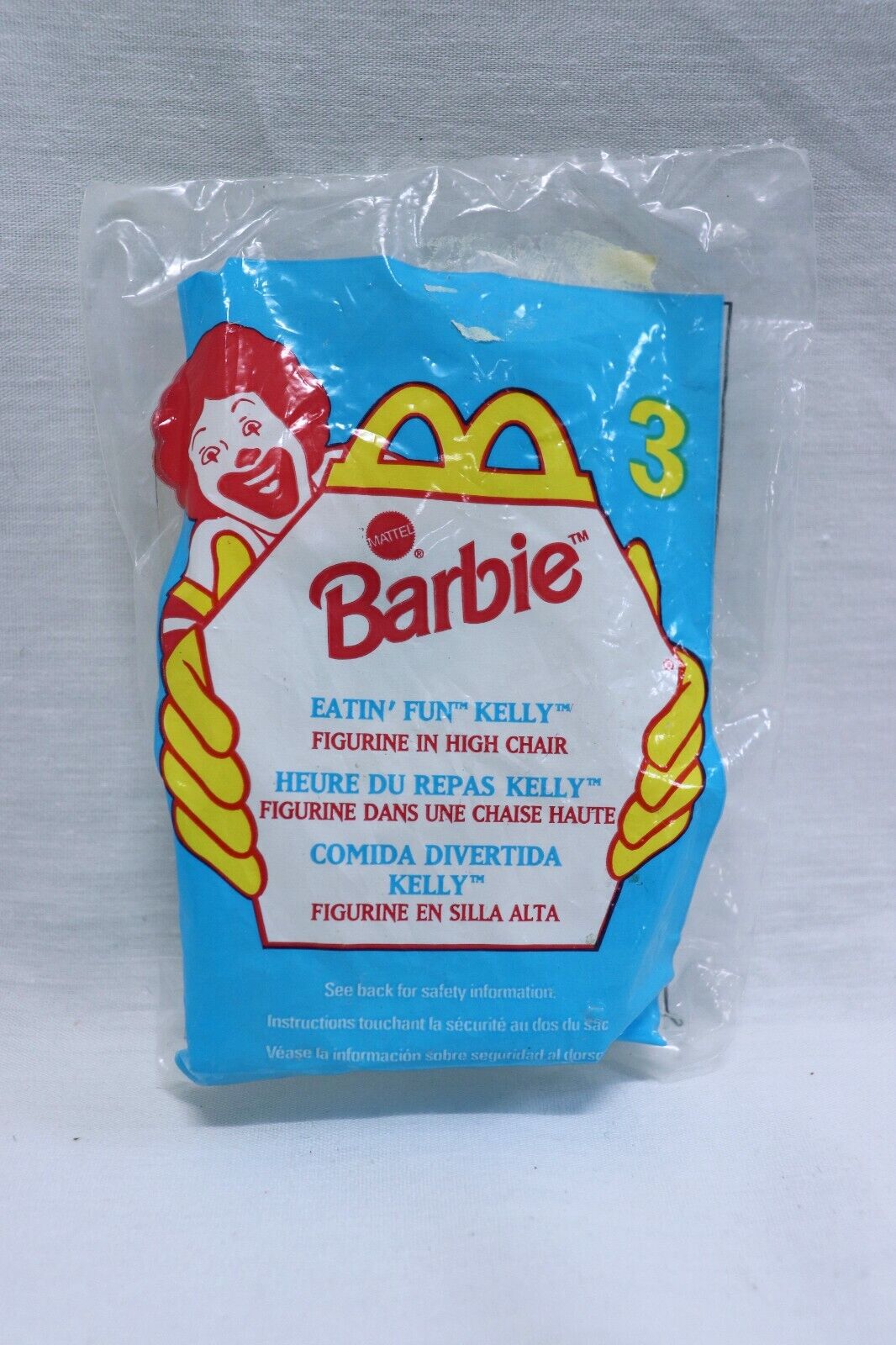 VINTAGE SEALED 1998 McDonald's Barbie Eatin Fun Kelly Doll