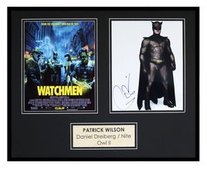 Patrick Wilson Signed Framed 16x20 Photo Set AW Watchmen