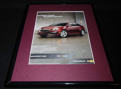 2015 Chevrolet Chevy Cruze 11x14 Framed ORIGINAL Advertisement B