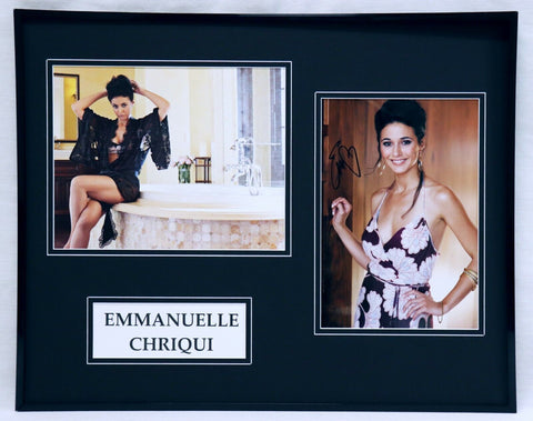 Emmanuelle Chriqui Signed Framed 16x20 Photo Set AW Entourage